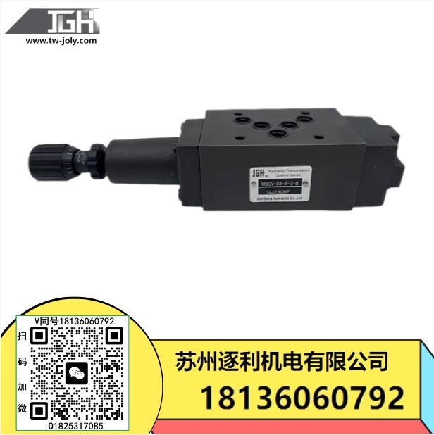 MSCV-02-A-1-B臺灣JGH抗衡閥MSCV-03 MSCV-06- A B -0 1 23 4久岡